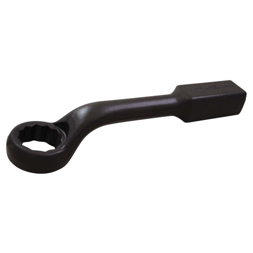 Gray Tools 66927 Striking Face Box Wrench, 12 Point, 27 mm, 45° Offset, Black Oxide Finish
