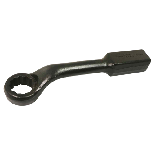 Gray Tools 66943 Striking Face Box Wrench, 12 Point, 43 mm, 45° Offset, Black Oxide Finish