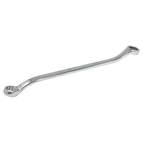 Gray Tools MB1213 Box End Wrench, 12 Point, 12 mm x 13 mm, 15° Offset, Chrome Finish