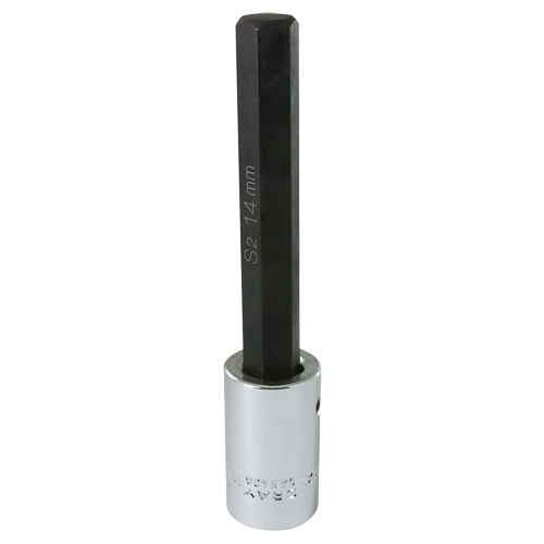 Gray Tools MDW14XL Extra Long Bit  Socket, Hex, 14 mm x 140 mm L, 1/2" Square Drive Drive