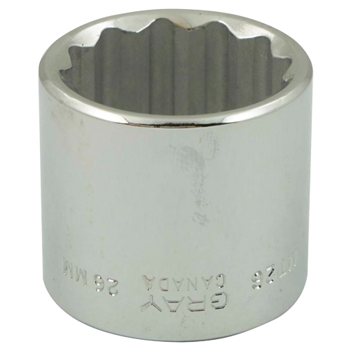Gray Tools MT15 Socket, 15 mm, 3/8" Drive, 12 Points