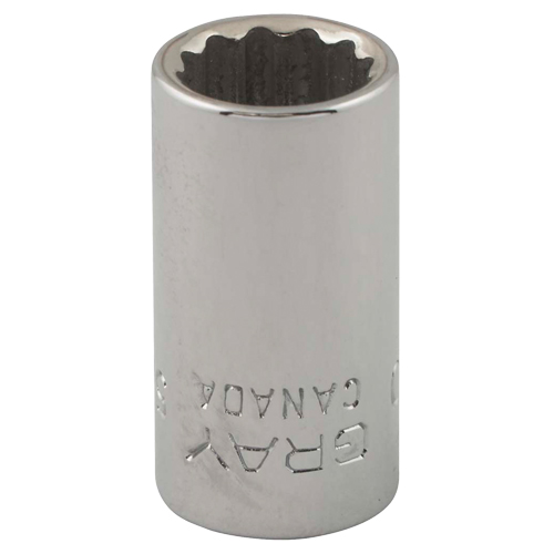 Gray Tools V110 Socket, 5/16", 1/4" Drive, 12 Points