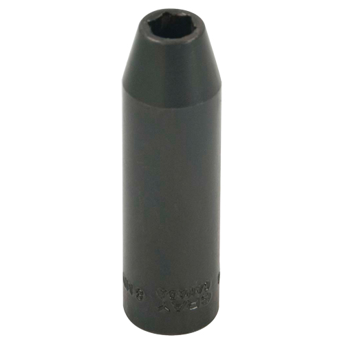 Gray Tools PL2210 Socket, Impact, 5/16", 3/8" Drive, 6 Points, Deep