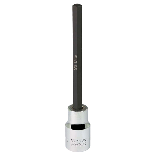 Gray Tools MTW6L Extra Long Bit  Socket, 6 mm x 4" L, 3/8" Drive