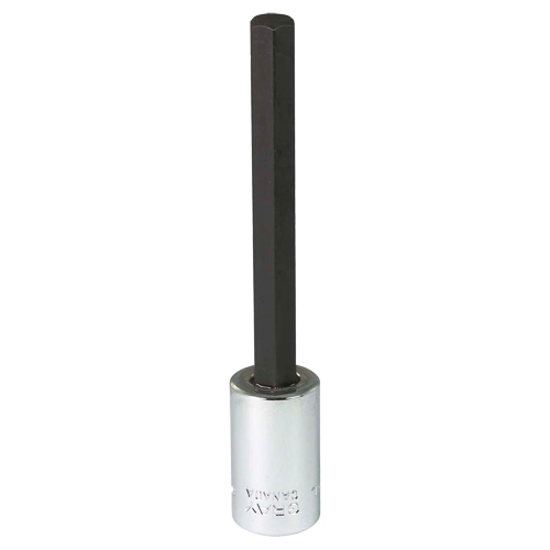 Gray Tools MTW8L Extra Long Bit  Socket, 8 mm x 4" L, 3/8" Drive
