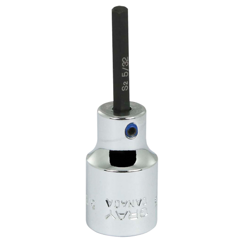 Gray Tools TW4 Bit Socket, 1/8" x 2-1/4" L, 3/8" Drive