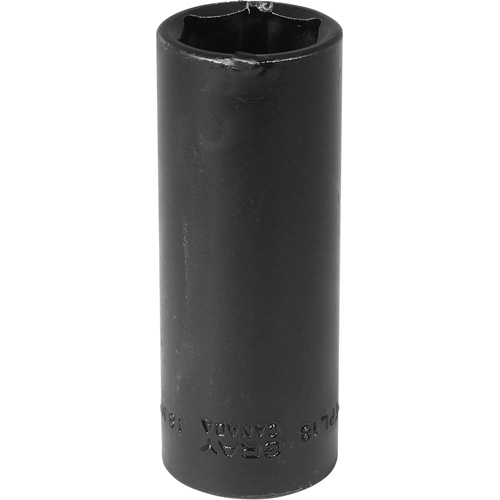 Gray Tools MTPL18 Socket, Impact, 18 mm, 3/8" Drive, 6 Points