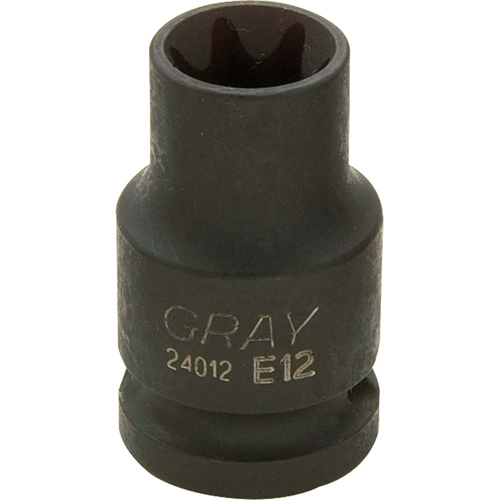 Gray Tools 24016 Torx&reg; Socket, Impact, E-16, 3/8" Drive