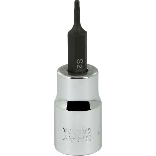 Gray Tools T607 Douille &agrave; embout, Torx, T7 x 2-1/8" lo, Prise 3/8"