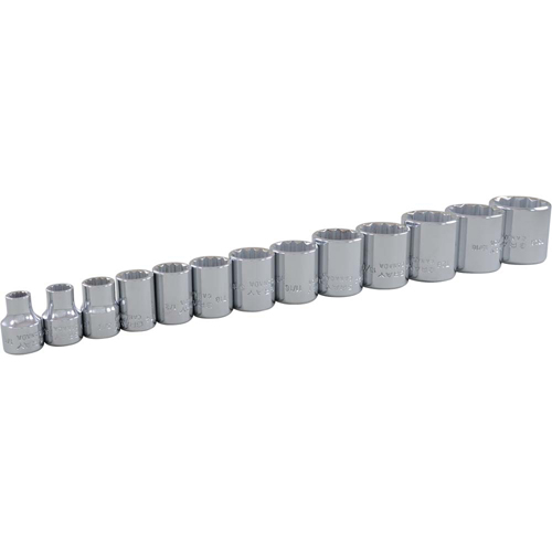 Gray Tools 25113 Socket Set, 13 Pcs, 3/8" Drive Size