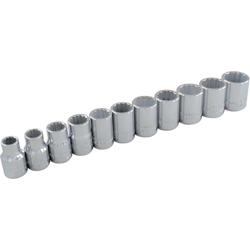Gray Tools 29111 Socket Set, 11 Pcs, 3/8" Drive Size