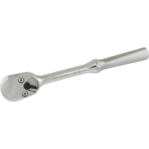 Gray Tools 8732 Reversible Ratchet, 1/2" Drive, Plain Handle