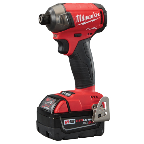 Milwaukee 2760-22 M18 Fuel Surge 1/4" Hex Hydraulic Impact Driver Kit, 1/4", 37.5 ft-lbs Max. Torque, 18 V
