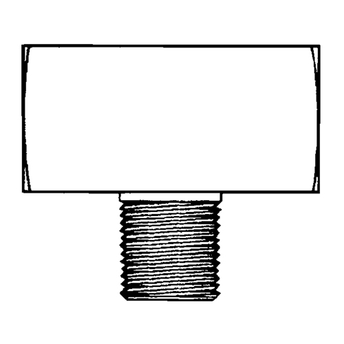 Topring 41.281 Male Branch Tee, Brass, 1/8"