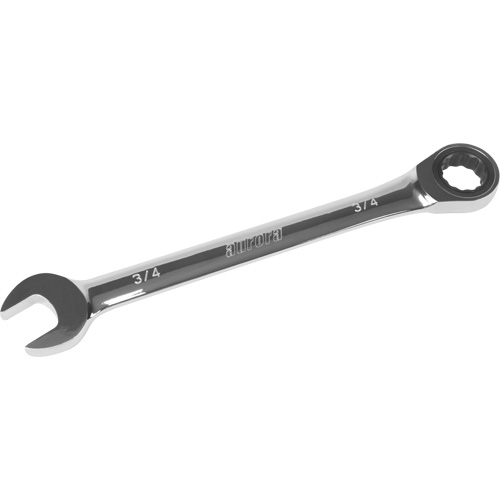 Outils Aurora UAD660 Cl&eacute; mixte &agrave; cliquet SAE, 12 pans, 3/4", Fini Chrome