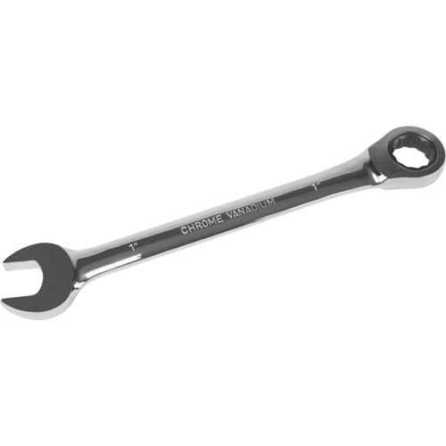 Outils Aurora UAD664 Cl&eacute; mixte &agrave; cliquet SAE, 12 pans, 1", Fini Chrome