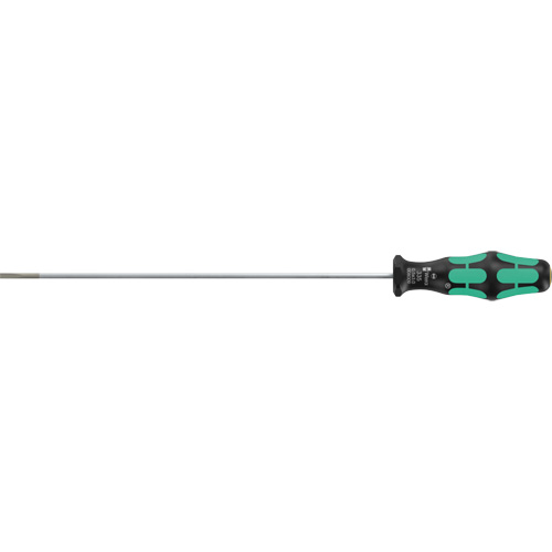 Wera Tools 5008009001 Slotted Screwdriver, 1/8" Tip, 8" L, Cushion Grip Handle