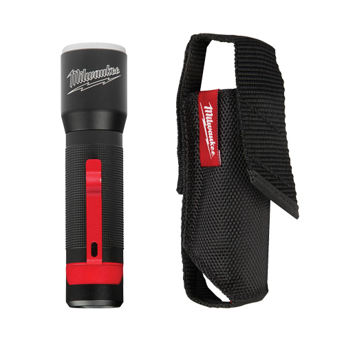 Milwaukee 2107S 325L Focusing Flashlight with Holster, LED, 325 Lumens, AAA  Batteries