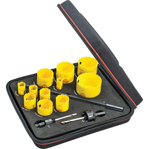 Starrett KDC11042-N Trousse de scies-cloches industrielles, 14 morcea