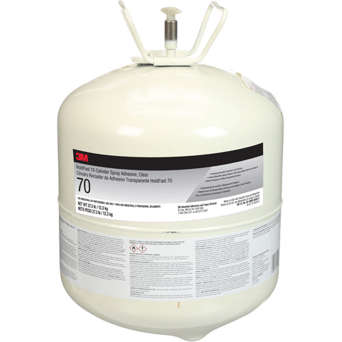 3M 70-27.3-LARGE-CLR Scotch-Weld HoldFast 70 Spray Adhesive, Clear, Canister