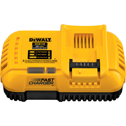 DEWALT DCB118 Chargeur rapide refroidi par ventilateur, 20 V, Lithium-ion