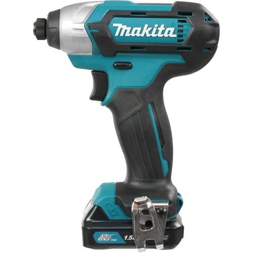 Makita TD110DSYE CXT Impact Driver Kit, 1/4", 970 in-lbs Max. Torque, 12 V, Lithium-Ion