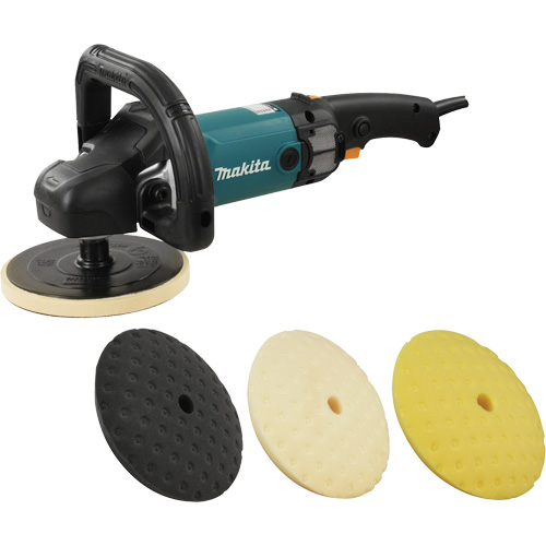 Makita 9237CX1 Polisseuse &eacute;lectronique, 7" tampon, 120 V, 10 A, 0-3200 Tr/min &agrave; vide