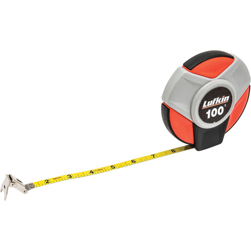 LUFKIN BY CRESCENT Closed Reel Tape Measure, 3/8" x 100'/30 m, SAE