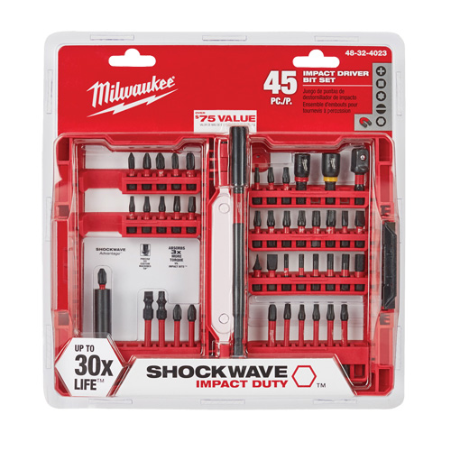Milwaukee 48 32 4023 Shockwave Impact Duty Driver Bit Set