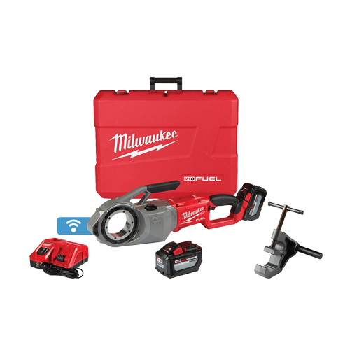 Milwaukee 2874-22HD Trousse de cintreuses &agrave; tuyaux M18 Fuel, 41 tr/min, Filetage de la tige 1/8" - 2"