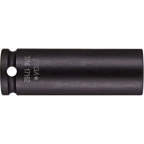 Vega 17322 Socket, Impact, 7/32", 1/4" Drive, 6 Points, Deep