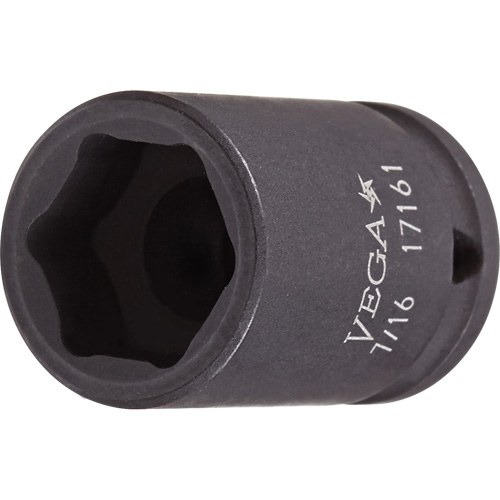 Vega 11301 Socket, Impact, 13 mm, 1/4" Drive, 6 Points