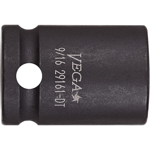 Vega 29161-DT Douille &agrave; paroi mince, Chocs, 9/16", Prise 3/8", 12 pans
