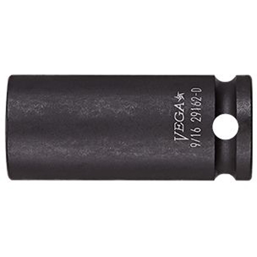 Vega 21702-D Douille, Chocs, 17 mm, Prise 3/8", 12 pans, Profond