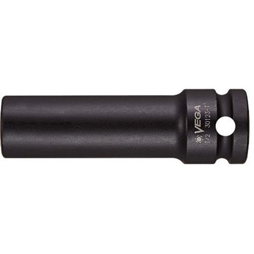 Vega 30343-T Thin Walled Socket, Impact, 3/4", 1/2" Drive, 6 Points, Deep