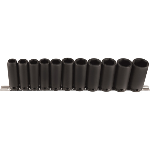 Vega 336SA11 Long Socket Set, 11 Pcs, Impact, 1/2" Drive Size, Deep