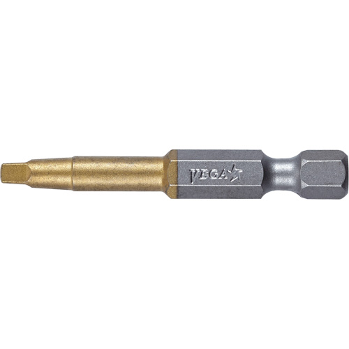 Vega 150R2A-TI Power Bit, Square, #2 Tip, 1/4" Drive Size, 2" Length