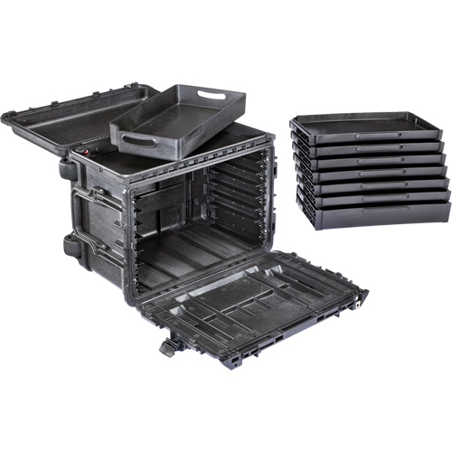 Pelican 0450SD4 Gen 2 Mobile Tool Chest, 24" W, 6 Drawers, Black