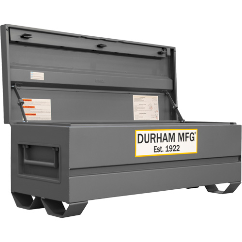 Durham Manufacturing JSC-246023-94T-D720 Jobsite Storage Box, 60" x 24" x 22-3/4", Steel, Grey