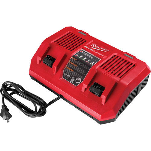 Milwaukee 48-59-1802 Chargeur rapide simultan&eacute; double port M18, 18 V, Lithium-ion