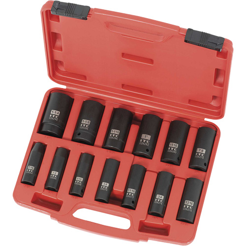 JET 20728 IPS-1312D Jeu de douilles SAE, 13 Mcx, Chocs, Prise de 1/2", Profond