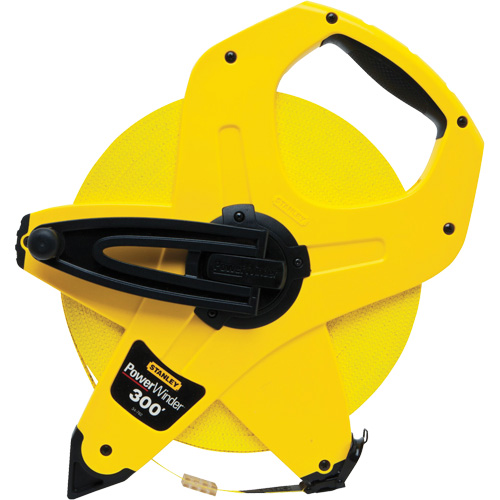 Stanley Tools 34-762 PowerWinder&reg; Long Tape Measure, 1/2" x 300', Imperial Graduations