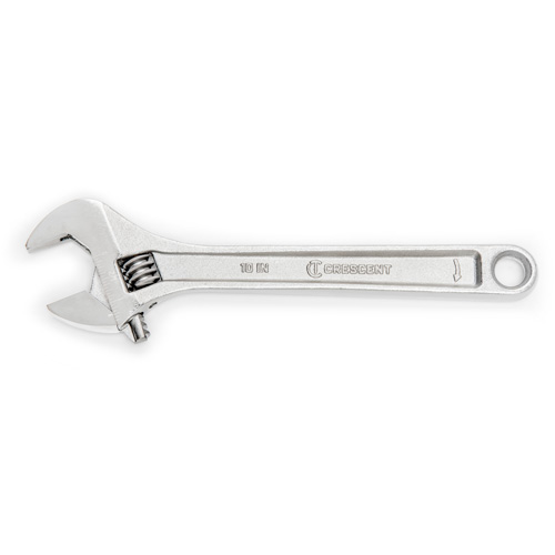 Crescent AC212BK Adjustable Wrench, 12" L, 1-1/2" Max Width, Chrome