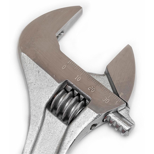 Crescent AC210BK Cl&eacute; &agrave; molette — en boîte, 10" lo, la max. 1-5/16"/34 mm, Chrome