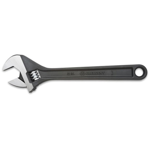 Crescent AT210BK Adjustable Wrench, 10" L, 1-5/16" Max Width, Black Oxide