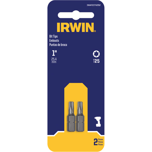 Irwin IWAF21TX252 Insert Bits, Torx, T-25, 1/4" Drive