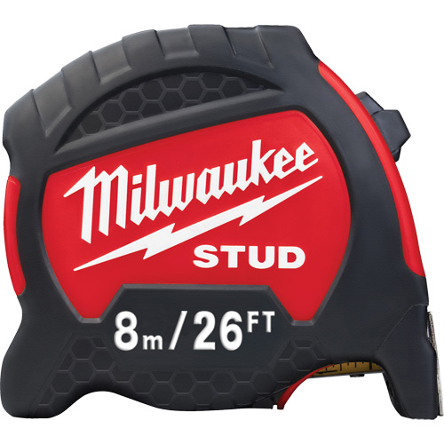 Milwaukee 48-22-9726 Ruban &agrave; mesurer Stud, 1-5/16"/33 mm x 26'/8 m, Marques de goujon Imp&eacute;rial & m&eacute;trique
