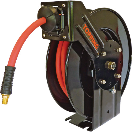 Topring 79.996 D&eacute;vidoir de boyau Topreel/Airflex, Air/Eau, 3/8" x 65', Tuyau simple, 250 PSI