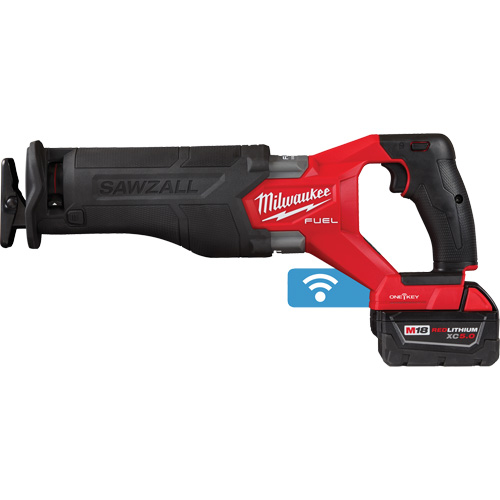 Milwaukee 2822-22 M18 Fuel Sawzall&reg; Reciprocating Saw Kit, 18 V, Lithium-Ion Battery, 3000 SPM