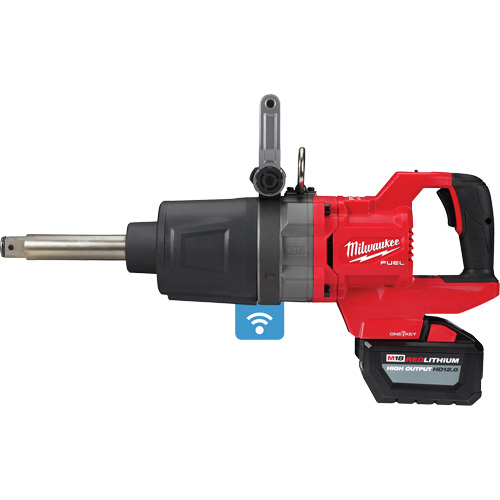 Milwaukee 2869-22HD Ensemble cl&eacute; &agrave; chocs &agrave; enclume &eacute;tendue, poign&eacute;e en D et couple &eacute;lev&eacute; M18 Fuel avec One-Key, 18 V, Mandrin 1"